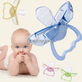 

Safety pacifier baby pacifier food grade silicone cute baby imitation breast milk colors imitation pollution pacifier butterfly