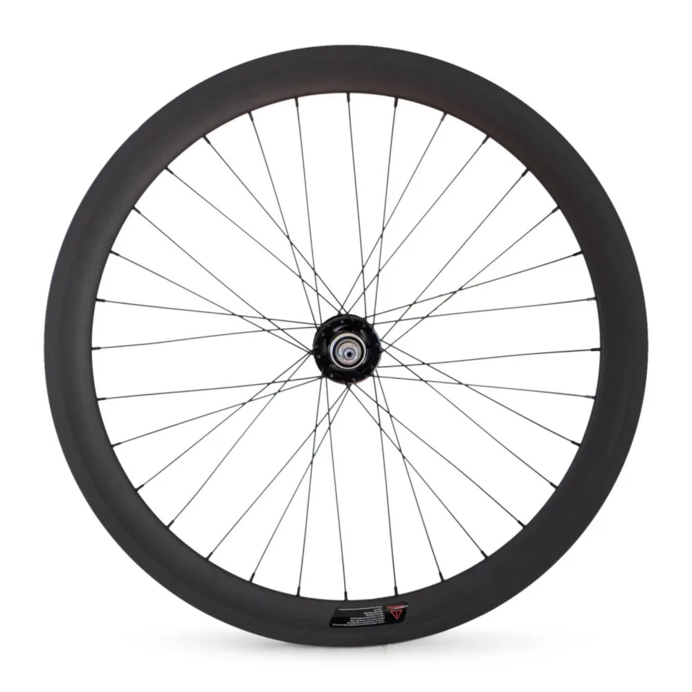 700c Fixed Gear Wheels Carbon Fiber Bicycle Wheel Track Clincher 50mm
