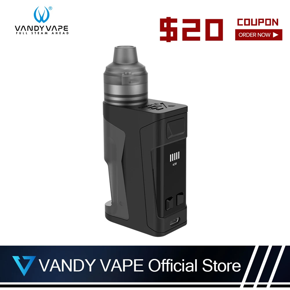 

Vandyvape Simple EX Kit E-Cigarette With BOX Mod And RDA Atomizer Capacity 4ml Squonk Bottle Vaper And MTL Coil Pc Drip Tip