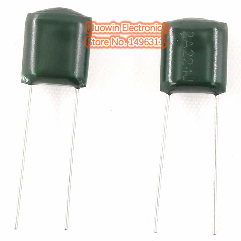 Конденсатор плёнки из полиэстера 100 нФ 0 22 мкФ в 2A224J шт.|capacitor 220nf|polyester film capacitorfilm