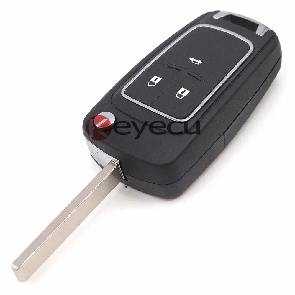 Aliexpress.com : Buy Keyecu Replacement Flip Remote Key Shell 4 BTN Fob ...