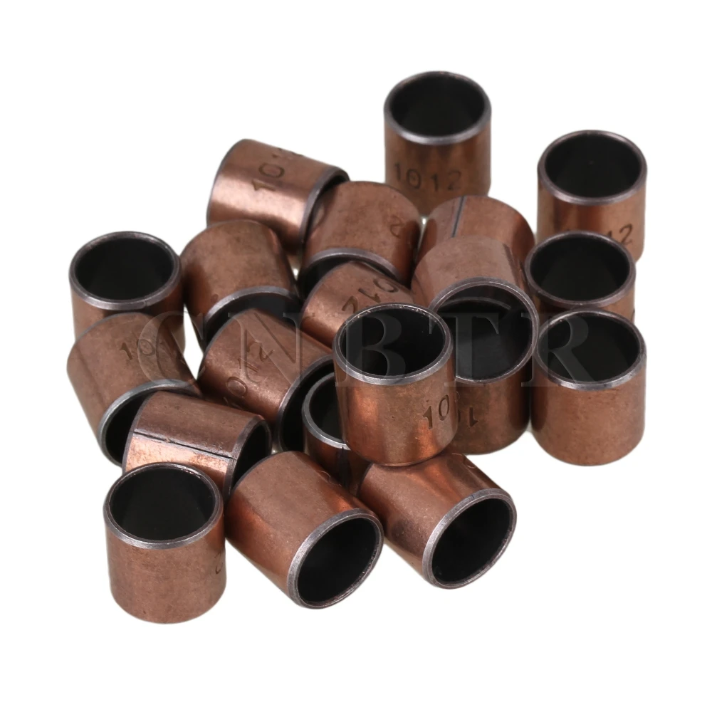 

CNBTR 20 Pieces 10 x 12 x 12mm SF-1 Self-lubricating Composite Bearing Bushing