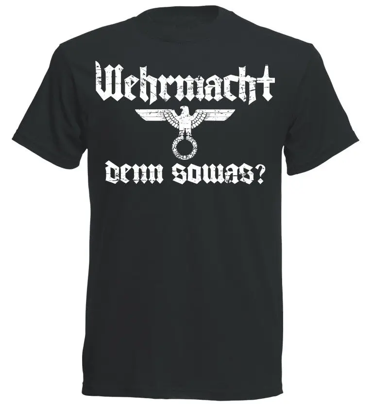 Мужская приталенная футболка Wehrmacht модная брендовая с принтом 2019 Футболки для