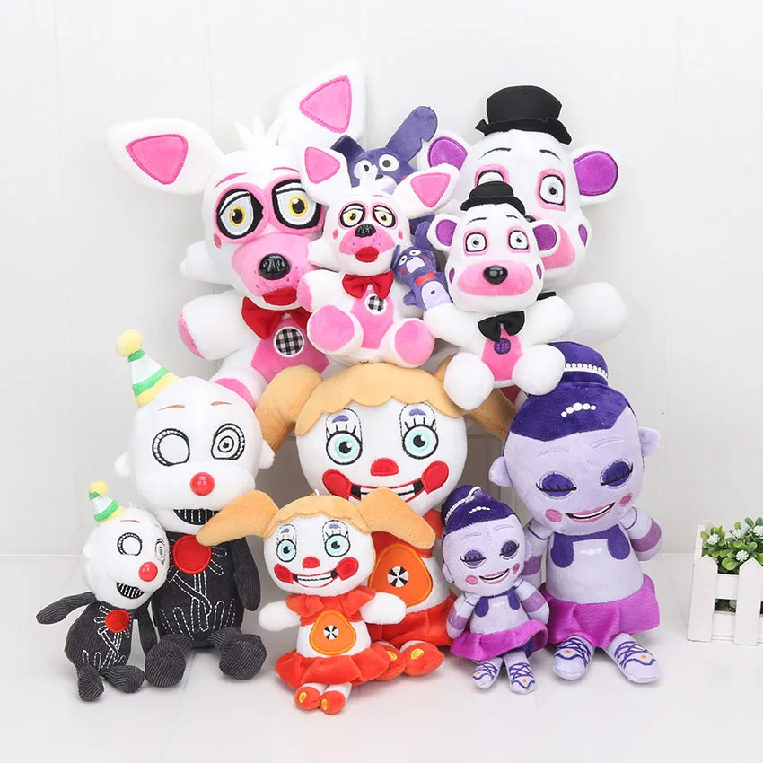 

15cm/25cm FNAF plush toy Five Nights At Freddy's Sister Location Funtime Freddy foxy Ennard Circus baby Soft stuffed Dolls