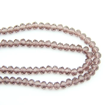 

Birthday Party Supply 2*3-8*10mm Lavender Crystal Rondelle Ball Bead K9 Glass Chandelier Prism For Wedding Decoration DIY Parts