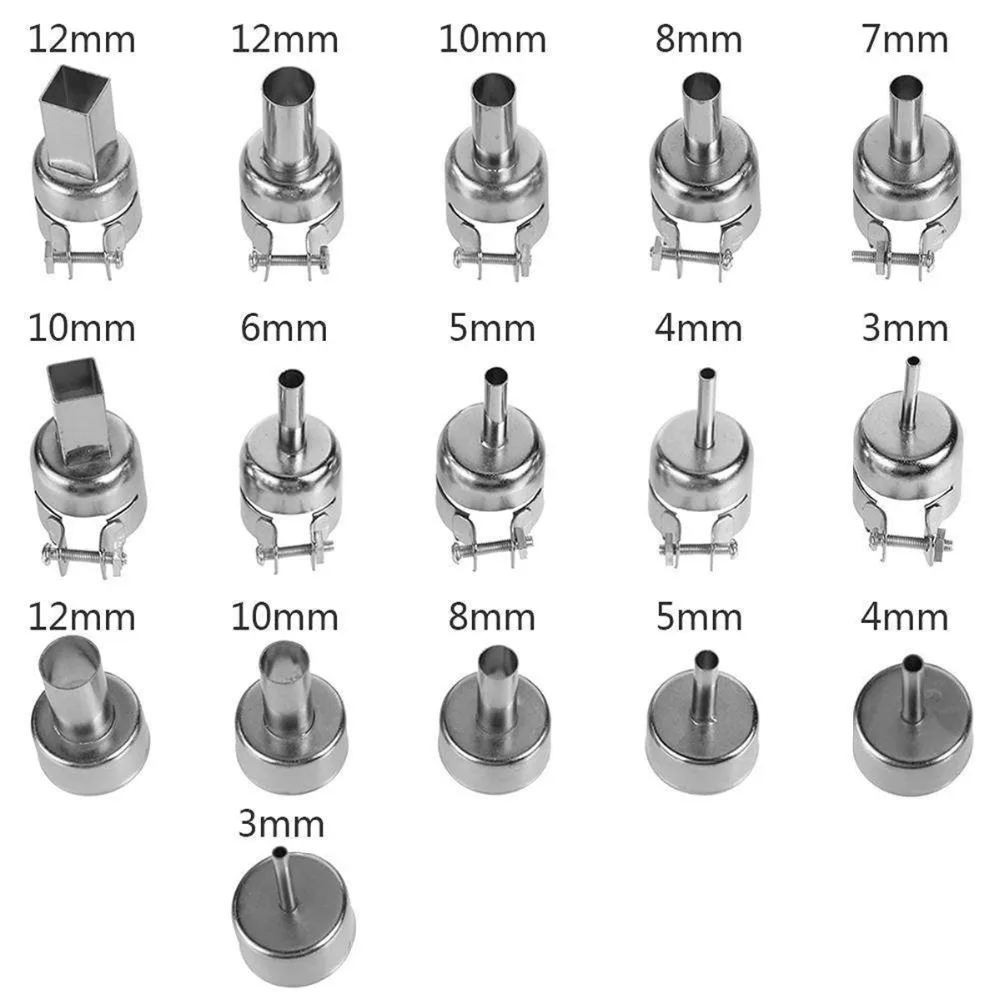 16 шт./компл. горячего воздуха сопла для промышленного фена Наборы паяльная станция Инструменты для ремонта электрические промышленные распайки Наборы для 850 858