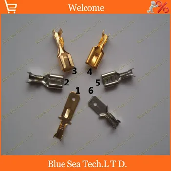

300pcs 6 model 6.3mm male and female terminal for 6.3mm Car connector,fuse holder/box etc.6.3 terminal sets,car Accessory
