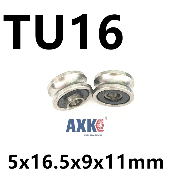 Бесплатная доставка TU16 T16 U16 T16.5 ABEC5 6 мм подшипники шкива 5x16 5x9x11 U образный