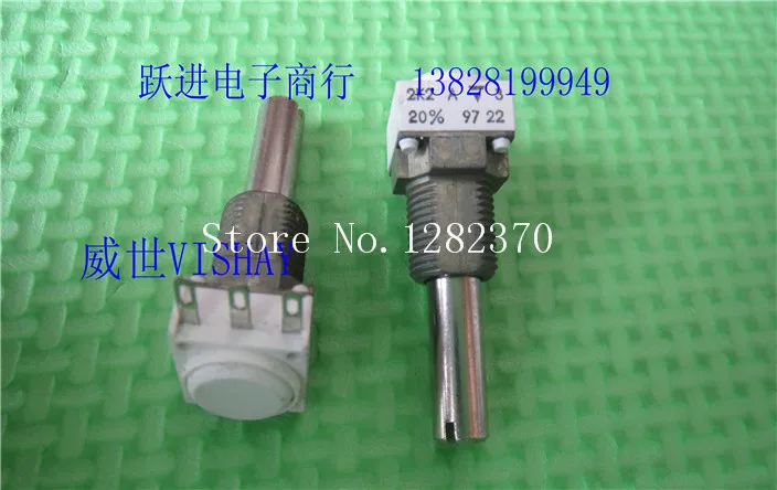 

[BELLA] 2.2K 20% VISHAY Vishay - Sfernice ceramic single joint potentiometer handle length 25MMX6 --5PCS/LOT