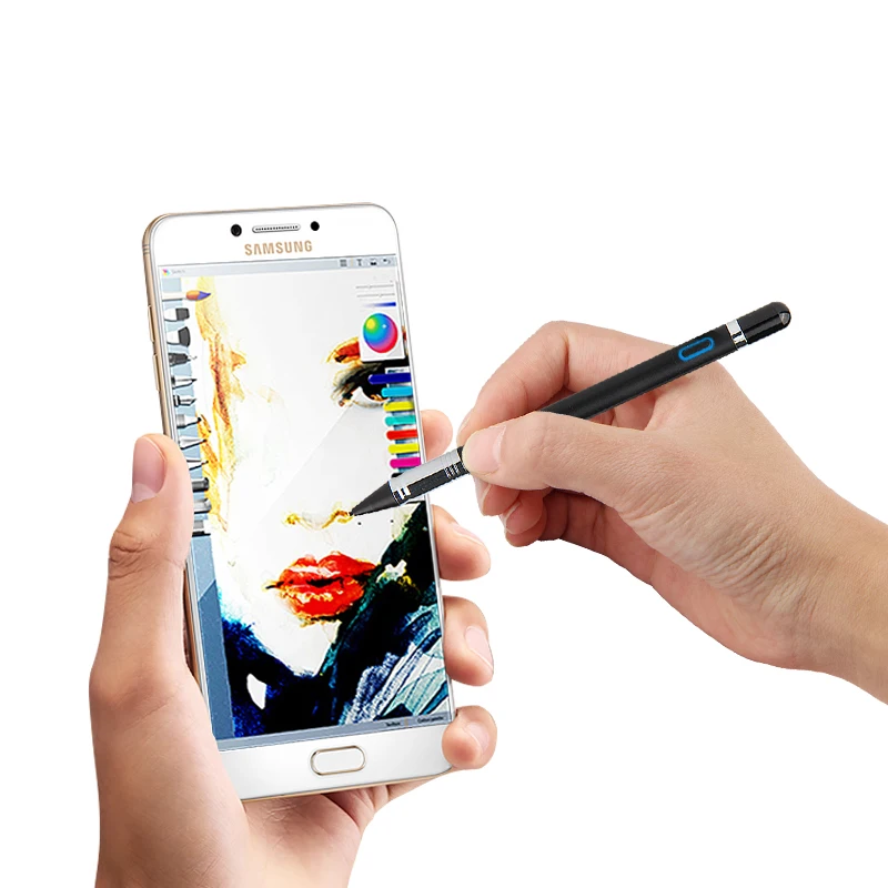 Активный Стилус ручка емкостный сенсорный экран для samsung Galaxy A9 Pro a9100 A8 A7 A5 A3 On7 on5 J5 J7 J3 C чехол для мобильного телефона 1,3 мм