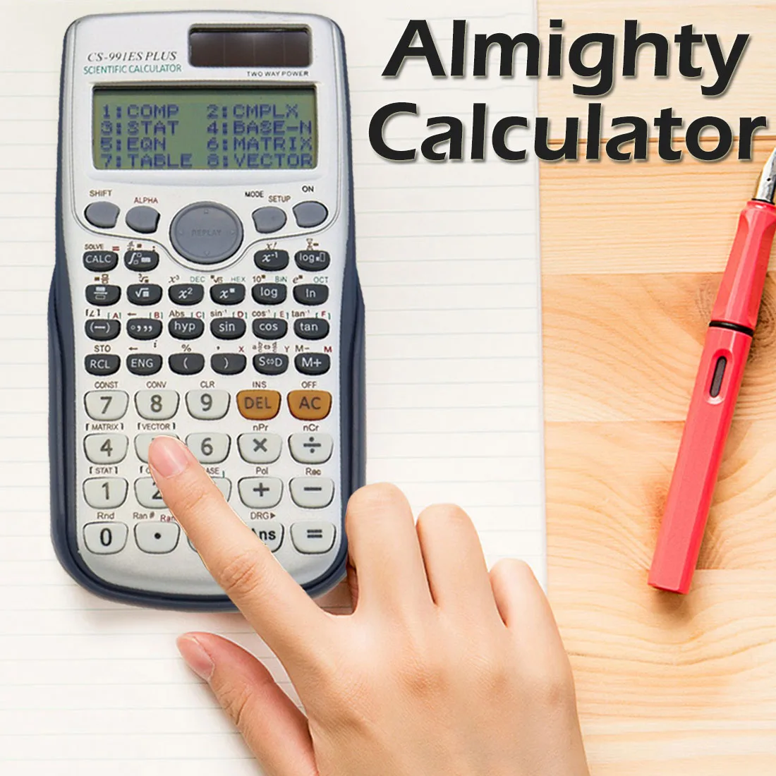 FX 991es Плюс Научный калькулятор двойной Мощность с 417 функции Calculadora Cientifica