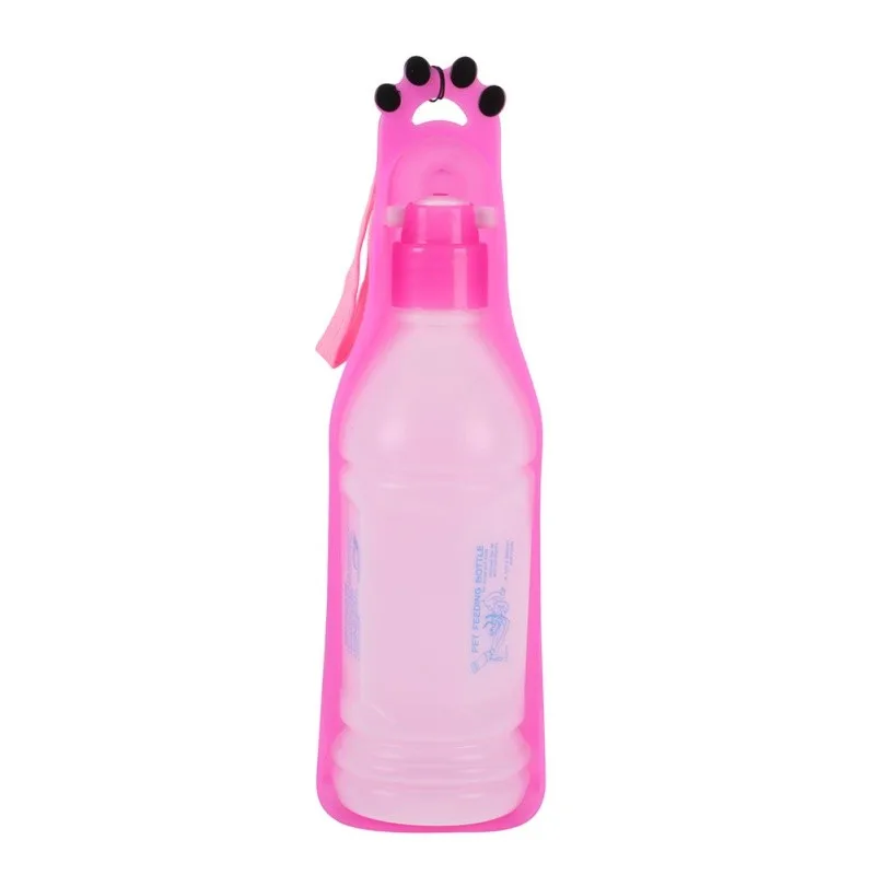 Hot Pets Dog Travel Portable Water Dispenser Feeder Drinking Fountain Bowl bottle AA