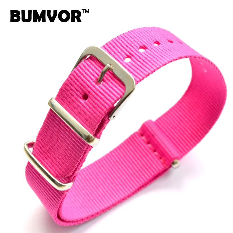 1pcs 16 18 20 22 24mm Multiple Colors Nato Nylon Military Watch Strap Army Sport Watchband