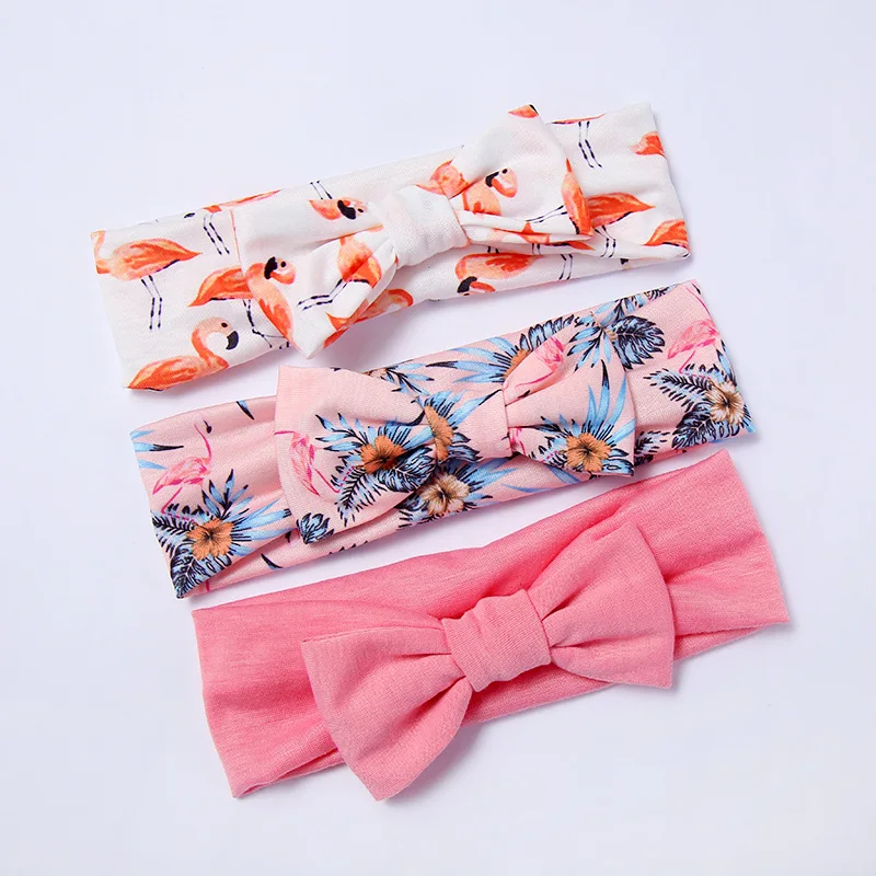 

Bowknot Baby Headbands Floral Elastic Newborn Baby Girl Hair Bands Infant Toddler Turban Kids Haarband Hair Accessories