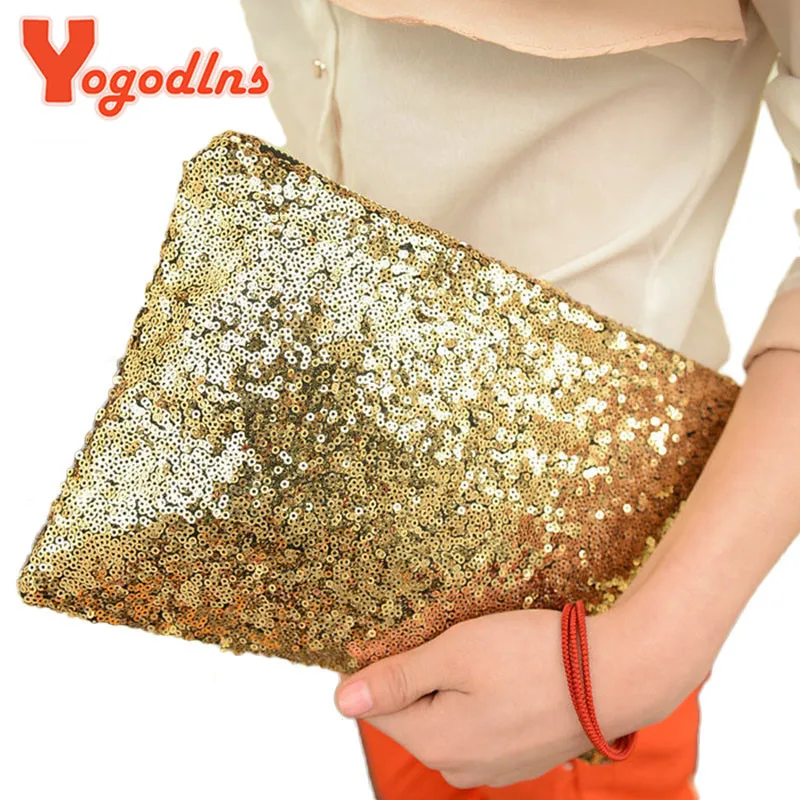  2017 women's handbag fashion paillette bling day clutch bag clutch bag evening party bags 