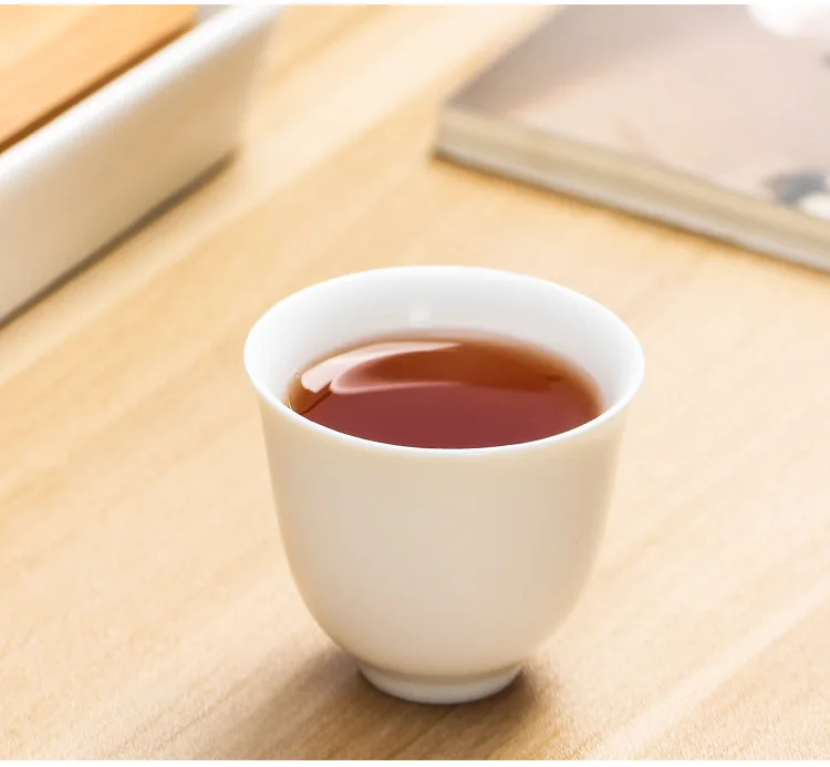 Белый фарфор Dehua чайный сервиз тени зеленая глазурь чашки для чайной церемонии кунг-фу индивидуальный один логотип чашки