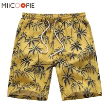 Летние шорты мужские повседневные с принтом "кокосовое дерево" пляжные шорты Homme Ete мужские тонкие пляжные шорты с завязками уличная одежда S-4XL