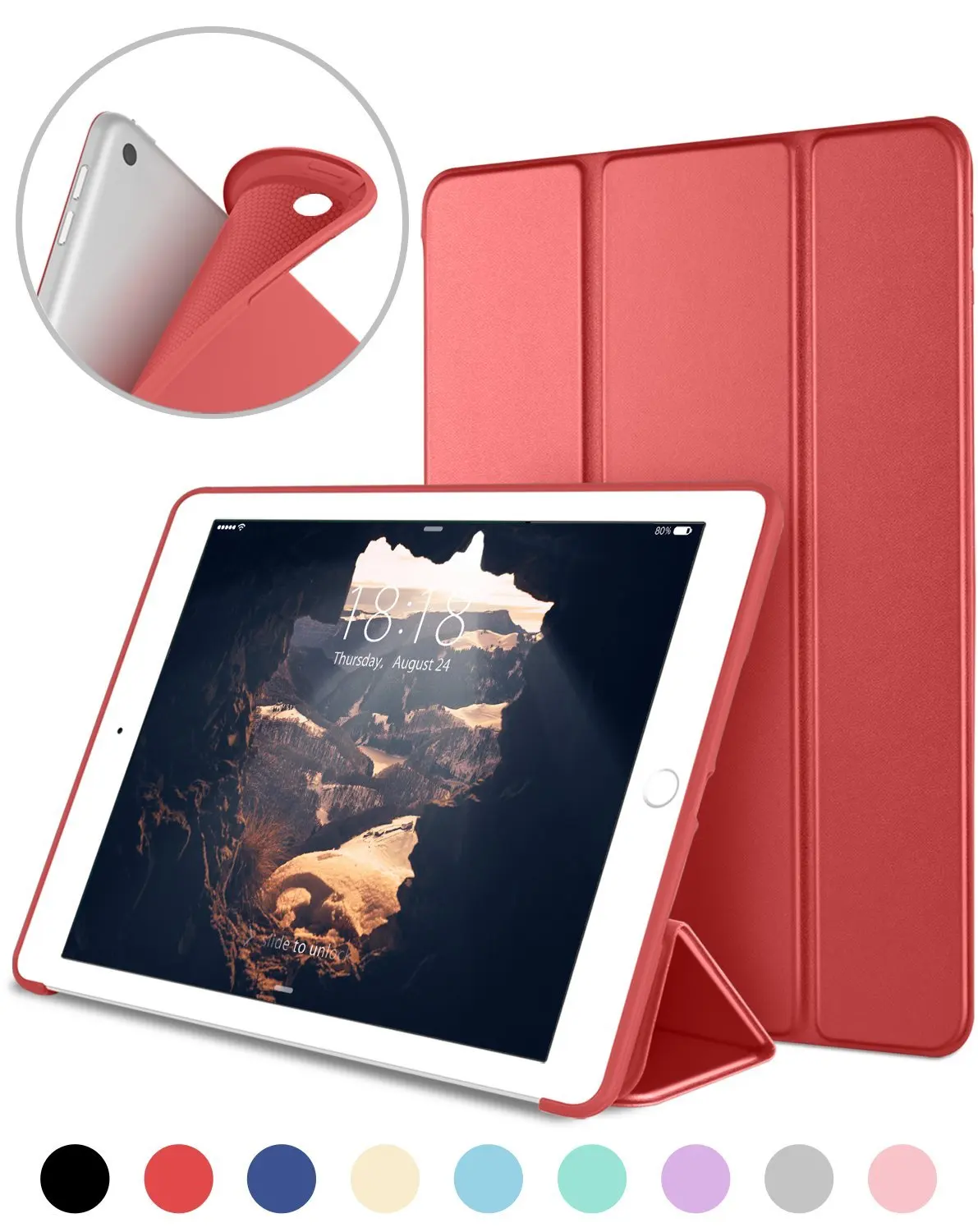 

Case for iPad Pro 10.5 inch, Front Ultra Slim Trifold PU Leather Smart Cover Soft Back Case for iPad Pro 10.5 2017 A1701 A1709