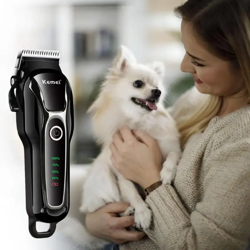 Электрический триммер для волос для собак перезаряжаемый уход за шерстью домашних животных Машинка для стрижки ЕС
