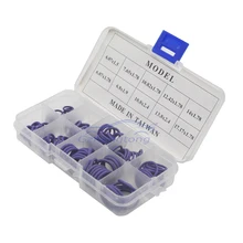 Purple 125Pcs HNBR Car Van Air Conditioning Rubber Washer O-Ring Seal Assortment Set auto ac parts oring set kit