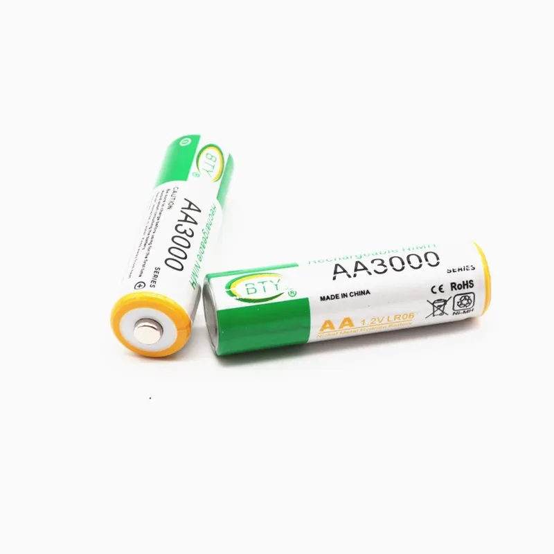 Новинка 1,2 V AA Аккумуляторная Батарея 3000mah AA NiMH 1,2 V Ni-MH 2A предварительно заряженные аккумуляторные батареи