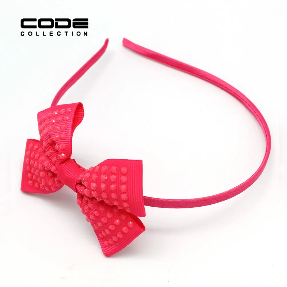 Rojo Grande de La Flor Bowdot tiara Boutique accesorios para el cabello cintas para el pelo