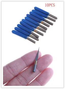 

10Pcs 3.175mm PCB Engraving Bits Carbide CNC Router Tool