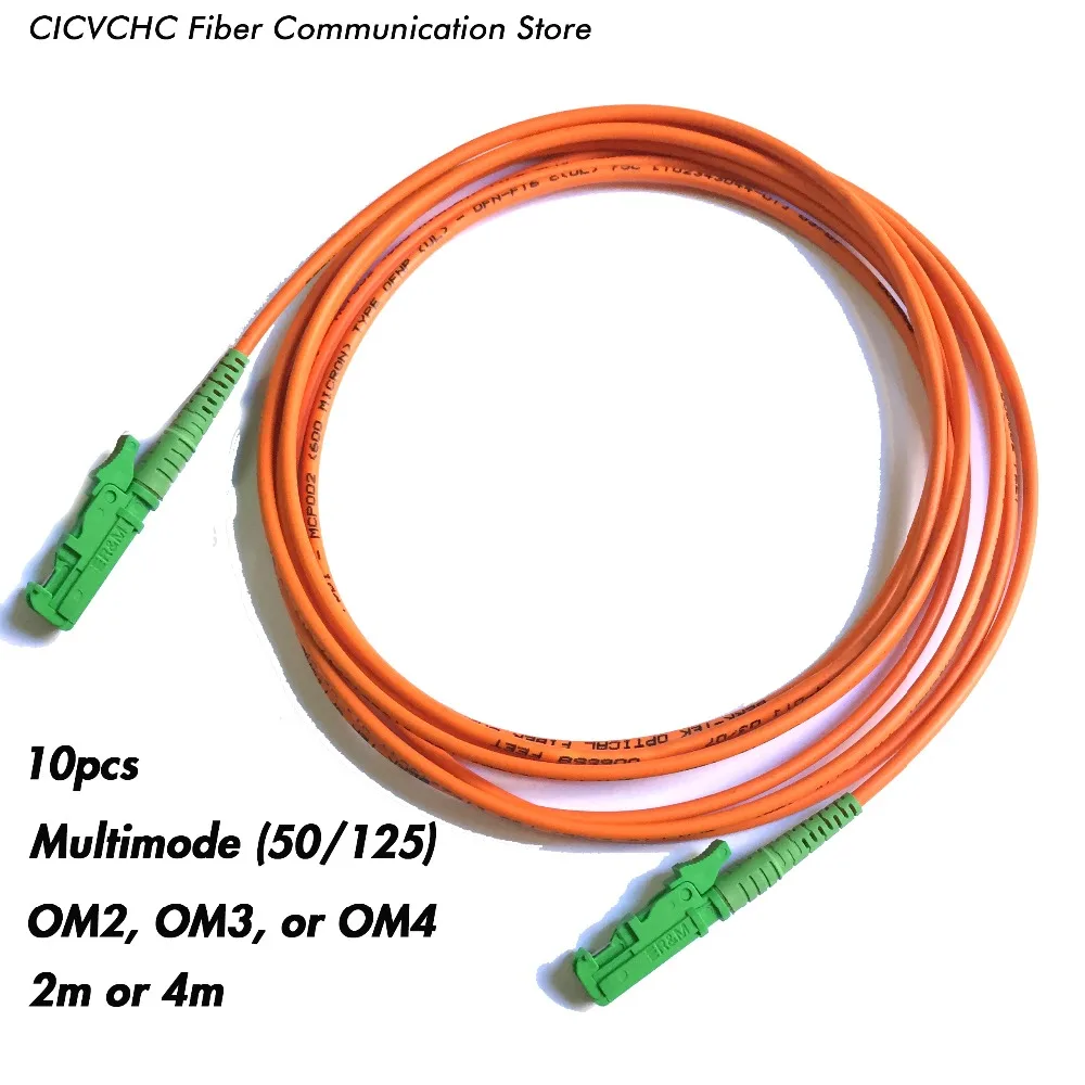 10 шт LSH(E2000)/APC-LSH(E2000)/APC-MM(50/125) OM2 OM3 OM4-2m 4m-3 0 мм кабель/перемычка | Мобильные телефоны и