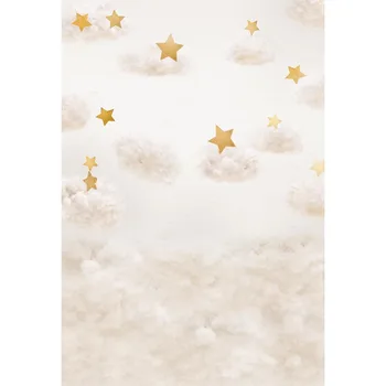 

S-3109 Dreamy Cloud Star Baby Newborn Child Wedding Photo Background Photography Backdrops