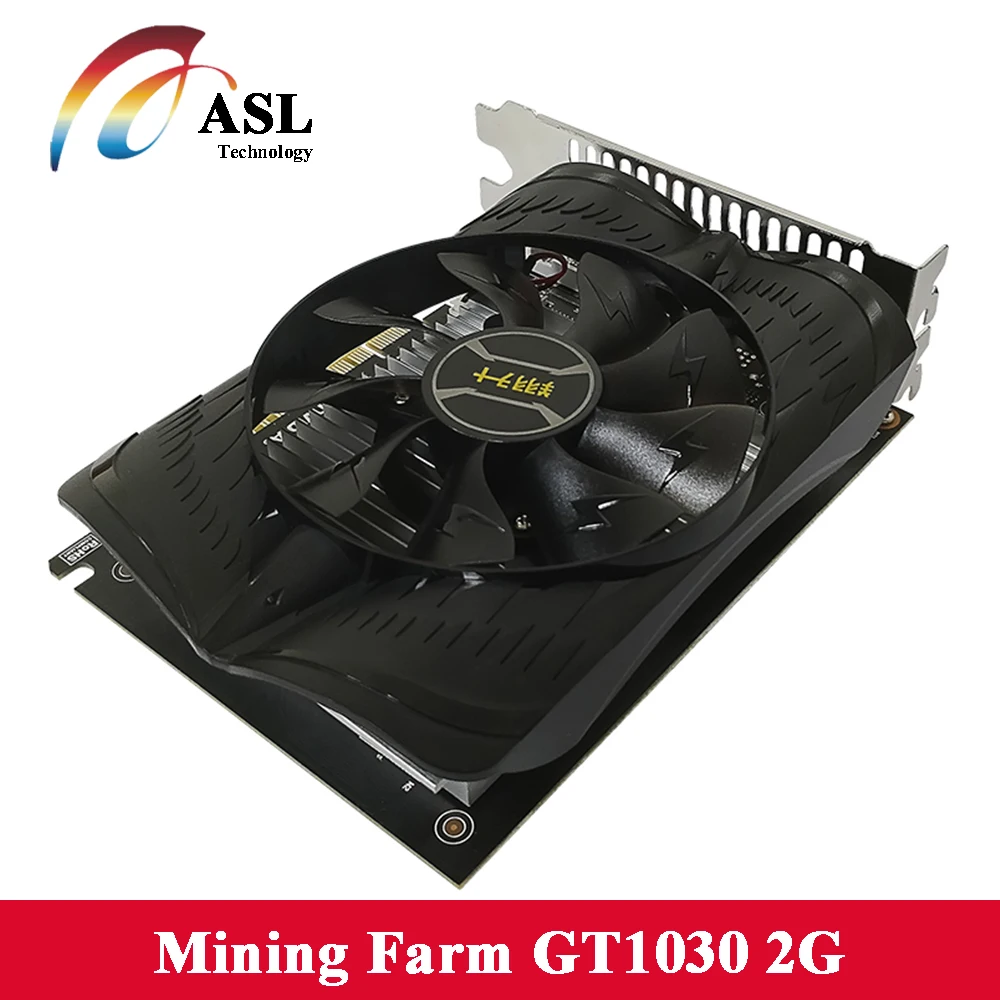 ASL видеокарта GT1030 Warhawk 2G NVIDIA 3004 МГц 64 бит GDDR5 1468 384 шт PCI Express 3 0 HDMI + DVI для