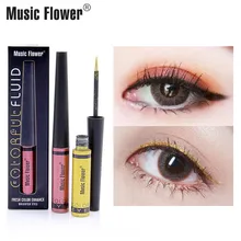 Марка Shimmer жидкая подводка в ручке Music Flower 6 цветов яркости макияжа глаз, карандаш-подводка для глаз, для сушки век Водонепроницаемый Quick