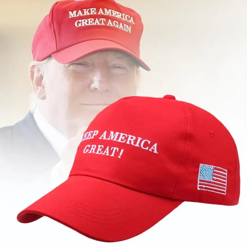 Шапка Дональда Трампа Make America Great Again шляпа в стиле партии США регулируемая