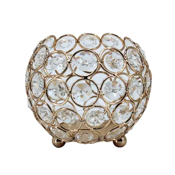 

European crystal ball wedding candlestick prop pen holder makeup brush bucket eyebrow pencil cosmetics storage box