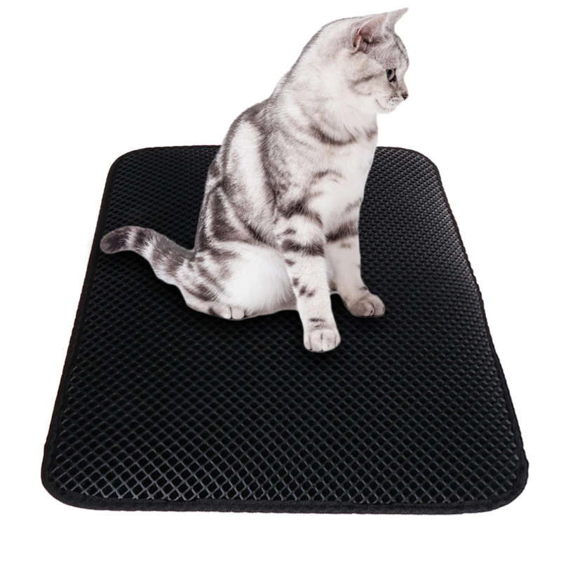 Cat Litter Mat Double Layer Waterproof Large Holes Trapper EVA 50x40