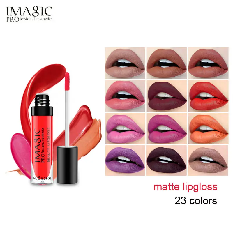 

IMAGIC 23 Colors Liquid Lipstick Hot Sexy Colors Lip Paint Matte Lipstick Waterproof Strawberry Long Lasting Gloss Lip Gloss