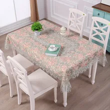 European-style embroidered tablecloth, lace fabric coffee table cloth, dressing table cover