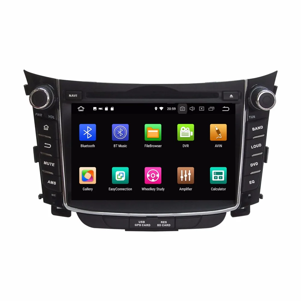 

KLYDE 7" 2 Din 8 Core Android 8.0 Car Multimedia Player For Hyundai I30 2011-2014 Car DVD Player 32GB 1024*600
