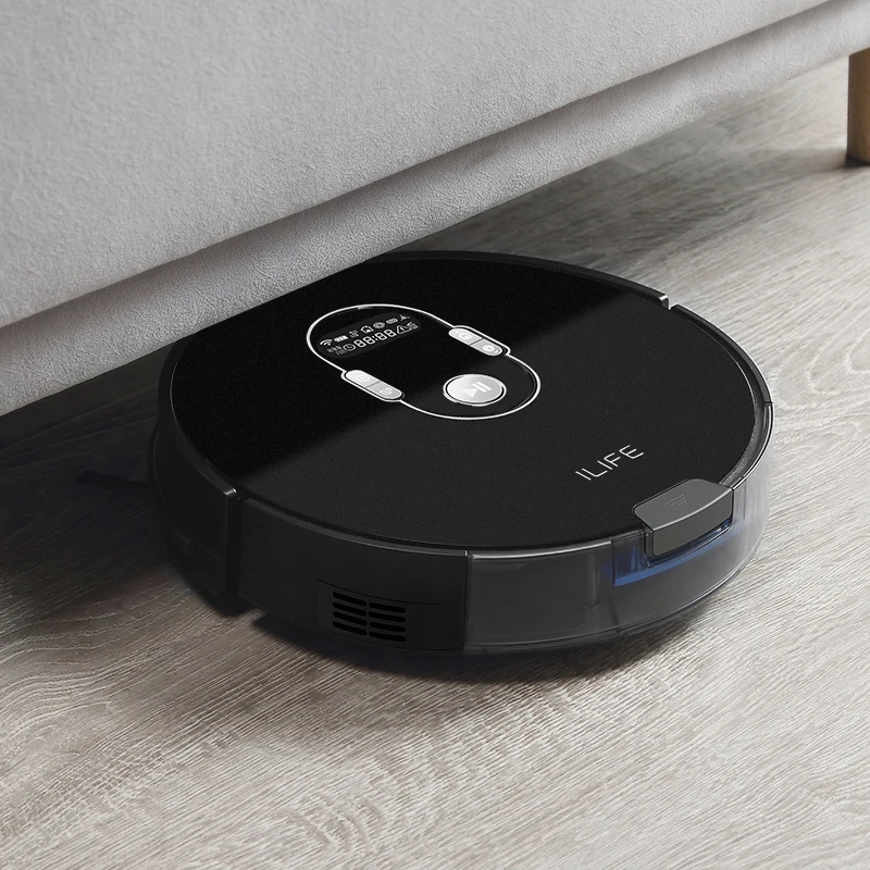 ILIFE A7 Roboter Staubsauger Smart APP Fernbedienung für Harte Boden und Dünnen Teppich Automatische Aufladen Schlanken Körper