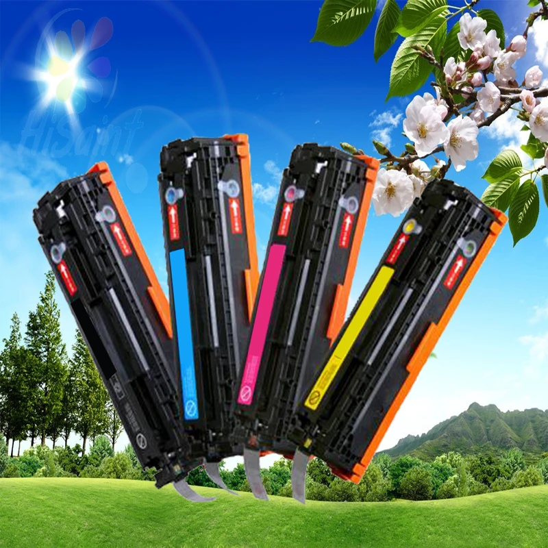 Hisaint CB540A CB540 540A 540 CB541A CB542A CB543A 125A цветной тонер-картридж для HP LaserJet CP1215 CP1515n CP1518ni CM1312