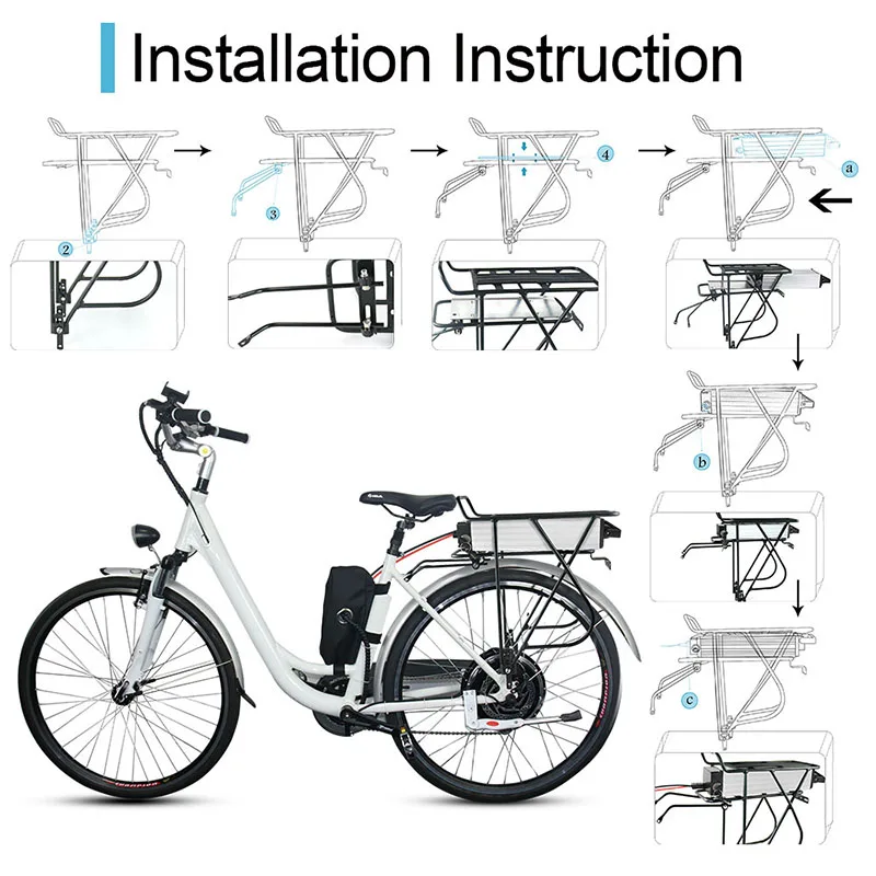 Discount UPP 60V 1200W Rear Rack Bicycle Battery 60V 17.5Ah Lithium Battery for Electric Bikes 1200W 1000W 750W 4 Discount UPP 60V 1200W Rear Rack Bicycle Battery 60V 17.5Ah Lithium Battery for Electric Bikes 1200W 1000W 750W 4