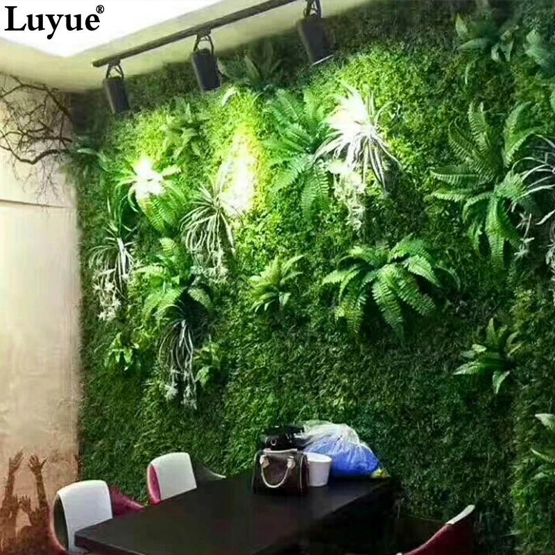 Искусственные настенные растительные аксессуары Luyue зеленые растения трава