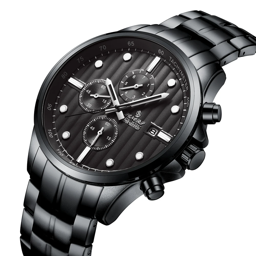 2019 New Watches Men Luxury  Chronograph Men Sports Watches Waterproof Full Steel Quartz Men's Watch Relogio Masculino