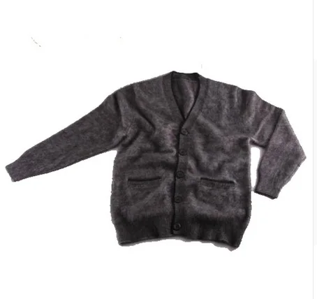 Норки кашемировый свитер мужские кардиган свитер-пальто