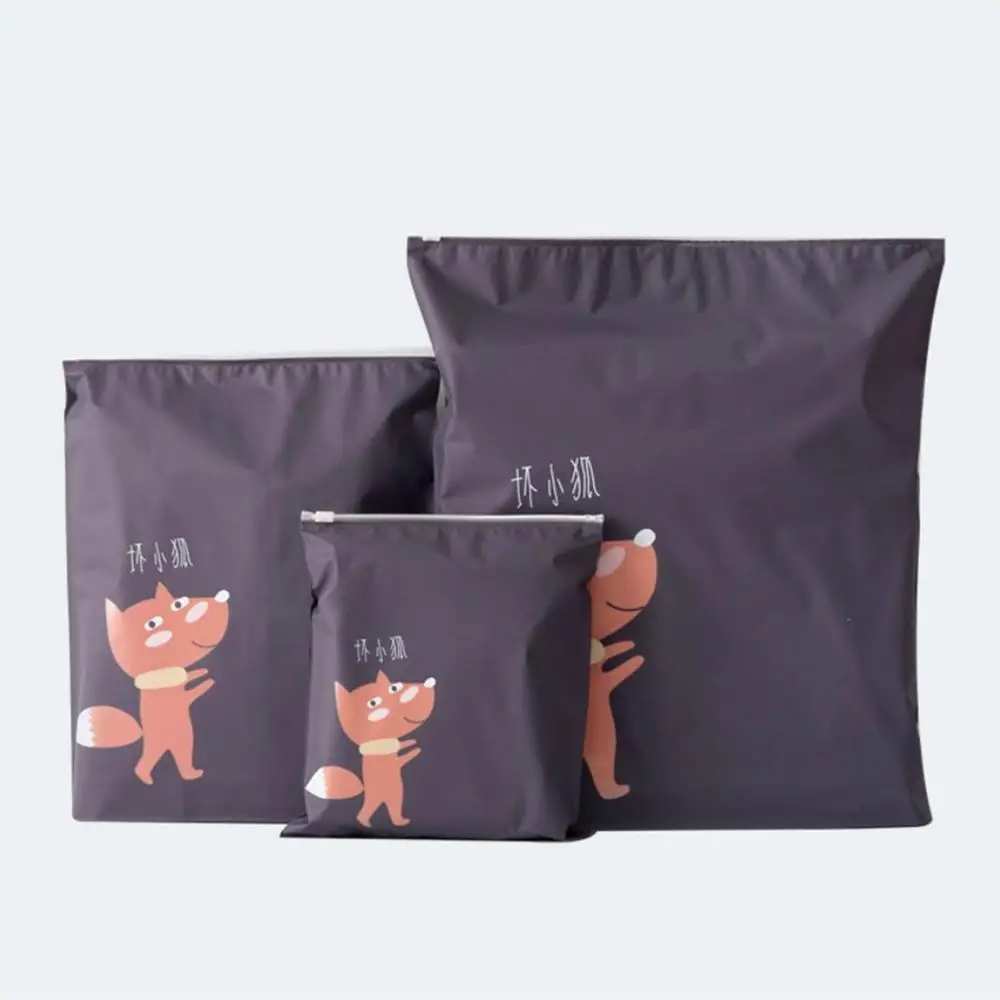 Fox 3 шт./компл. мультфильм PEVA сумки для хранения обуви Для женщин Для мужчин Пылезащитная крышка обувь сумки дорожные луч Порты и разъёмы органайзер для хранения обуви сумки - Цвет: Fox