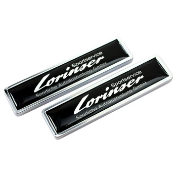 

Car Decoration Decal Side Door Sticker For Mercedes Benz Lorinser Logo Vito Gle Gls Cls Slk Smart Forfour Fortwo W204 W203 W211