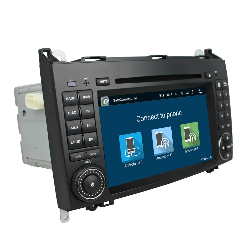 Discount 7" Android 8.1 Car Radio DVD GPS Multimedia Head Unit for Mercedes Benz B200 A B Class W169 W245 Viano Vito 2GB RAM Mirror-link 1