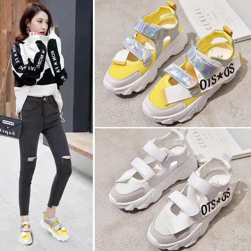 

Women Outdoor Sandals Summer Casual Comfortable Anti-slip Shoes Beach Platform Ankle Sandals Girl Beach Sport Shoes
