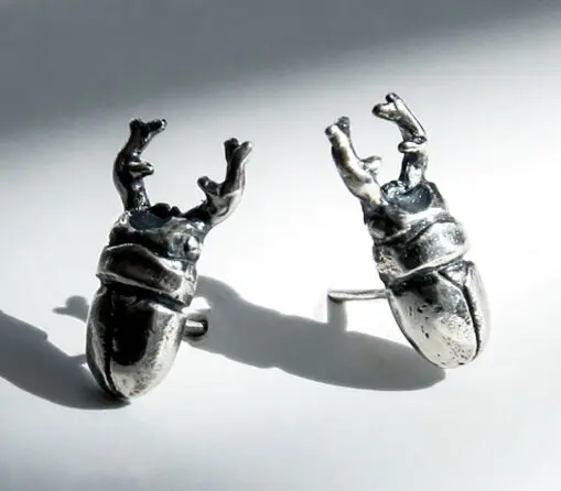 Regalrock Симпатичные стимпанк насекомое ювелирные изделия Жук Египетский скарабей серьги-гвоздики
