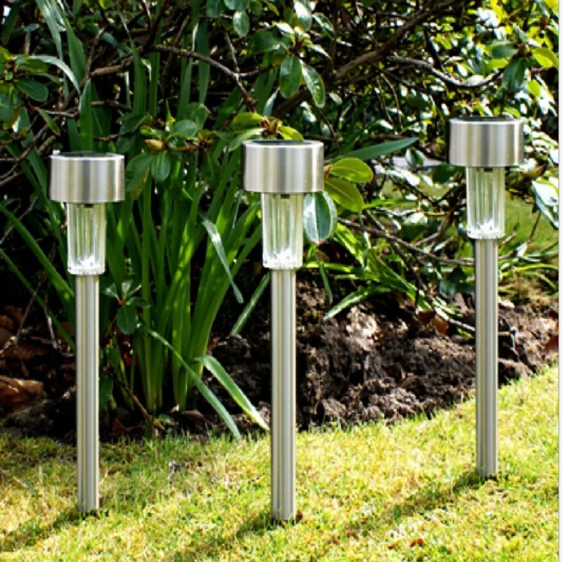 Stainless Steel Solar Lawn Led Light Outdoor Waterproof Lamp Stainless Steel Solar Lawn Led Light Outdoor Waterproof Lamp With Battery Luminaria Landscape For Garden Decoration In Lamps From Lights