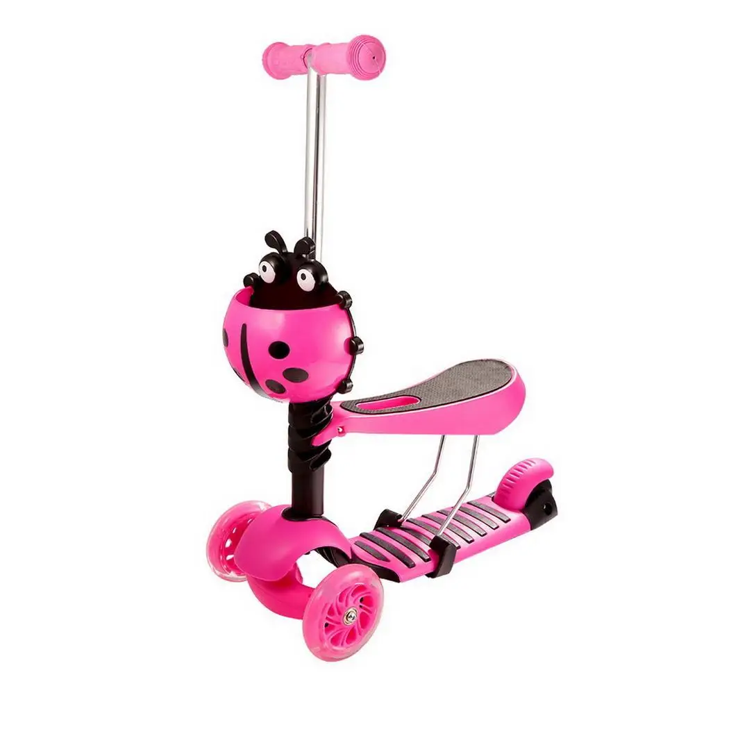 

Adjustable Height 3 Wheels Child Kick Scooter with LED Light Up Kids Scooter Bike Kids skateboard New Arrival